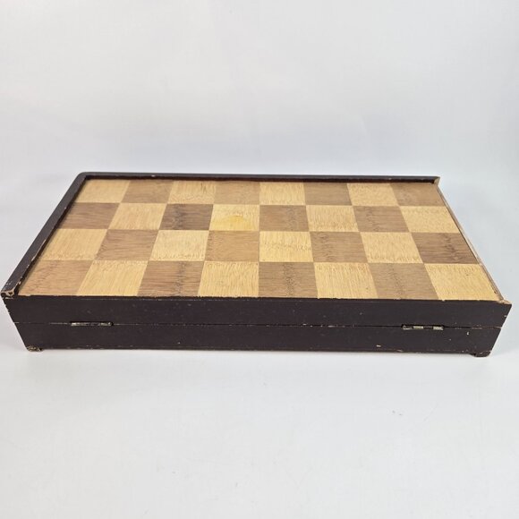 Vintage Chess Set Hungarian Folk Art Erzgebirge Complete Hand-painted Wood - Picture 4 of 16